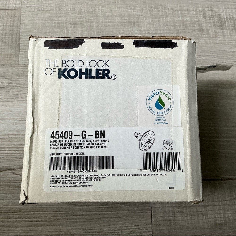 KOHLER Memoirs 45409-G-BN Showerhead – Vibrant Brushed Nickel